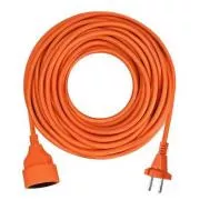 Solight 1z mozgó vezeték - csatlakozó, 10m, 2 x 1, 5mm2, narancssárga