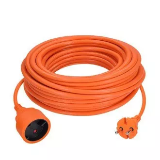 Solight 1z mozgó vezeték - csatlakozó, 10m, 2 x 1, 5mm2, narancssárga