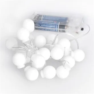 Solight LED karácsonyi lánc színes gömbök, 20x LED, 2m, 2x AA
