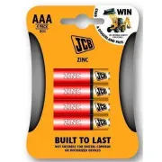 JCB cink-klorid akkumulátor R03, buborékcsomagolás 4 db