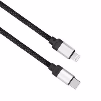 Solight mágneses USB-C/Lightning kábel, USB-C csatlakozó - Lightning csatlakozó, 1m