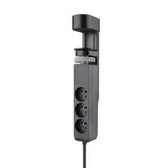 Solight 3z   USB A C hordozható asztali csatlakozó, 2m, fekete, USB gyorstöltő 20W PD