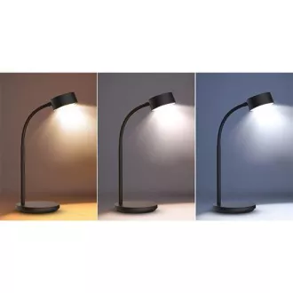 Solight LED asztali lámpa, 4, 5W, 300lm, 3CCT, fekete, talpazat Solight LED asztali lámpa, 4, 5W, 300lm, 3CCT, fekete, talpazat