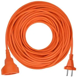 Solight 1z mozgó vezeték - csatlakozó, 20m, 2 x 1, 5mm2, narancssárga