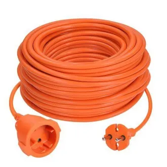 Solight 1z mozgó vezeték - csatlakozó, 30m, 2 x 1, 5mm2, narancssárga