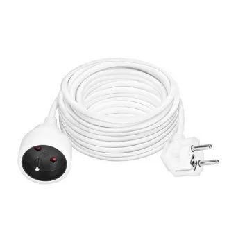 Solight 1z hosszabbító kábel - csatlakozó, 15m, 3 x 1, 5mm2, fehér Solight 1z hosszabbító kábel - csatlakozó, 15m, 3 x 1, 5mm2, fehér