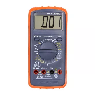 Solight multiméter, max. AC 600V/10A, max. DC 600V/10A, diódateszt, csengő, hFE, kapacitás, ellenállás