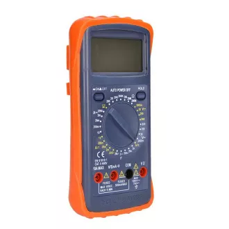 Solight multiméter, max. AC 600V/10A, max. DC 600V/10A, diódateszt, csengő, hFE, kapacitás, ellenállás