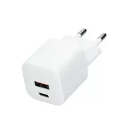 Solight USB-C   USB-A gyors töltő GaN 20W PD