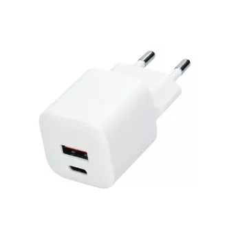 Solight USB-C   USB-A gyors töltő GaN 20W PD