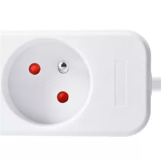 Solight hosszabbító 3m, 3 aljzat, 16A/3680W, PVC, fehér