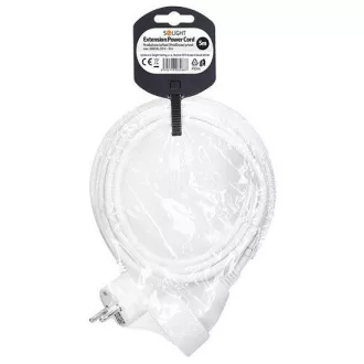 Solight hosszabbító kábel 5m, 1 aljzat, 16A/3680W, PVC, fehér