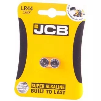 JCB lúgos elemek LR44, buborékcsomagolás 2 db