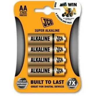 JCB SUPER lúgos elem LR06, buborékcsomagolás 4 db
