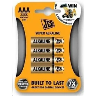 JCB SUPER lúgos elemek LR03, buborékcsomagolás 4 db