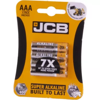 JCB SUPER lúgos elemek LR03, buborékcsomagolás 8 db