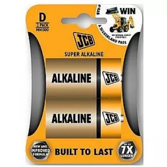 JCB SUPER alkáli elem LR20, buborékfólia 2 db