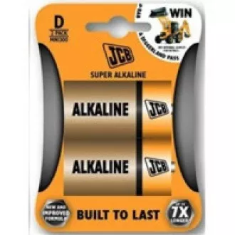 JCB SUPER alkáli elem LR20, buborékfólia 2 db