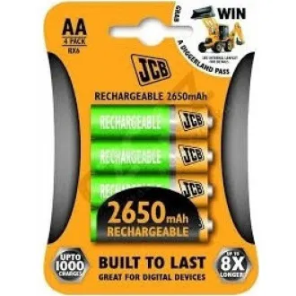 JCB RTU NiMH AA / R06, min.2400mAh, előtöltve, buborékcsomagolás 4 db