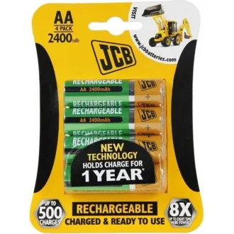 JCB RTU NiMH AA / R06, min.2400mAh, előtöltve, buborékcsomagolás 4 db