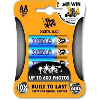 JCB OXI DIGITAL lúgos elem LR06, buborékcsomagolás 4 db