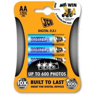 JCB OXI DIGITAL lúgos elem LR06, buborékcsomagolás 4 db