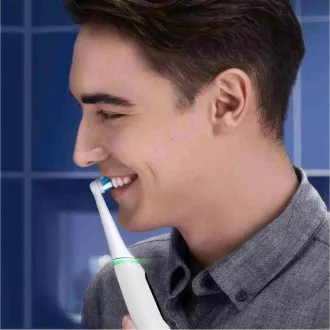 Oral-B iO Series 6 Duo White & Pink Sand elektromos fogkefe készlet, 5 üzemmód, AI, időzítő Oral-B iO Series 6 Duo White & Pink Sand elektromos fogkefe készlet, 5 üzemmód, AI, időzítő