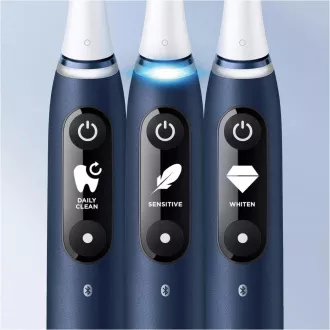 Oral-B iO Series 7 Sapphire elektromos fogkefe, 5 üzemmód, utazótáska, gyorstöltő állomás Oral-B iO Series 7 Sapphire elektromos fogkefe, 5 üzemmód, utazótáska, gyorstöltő állomás