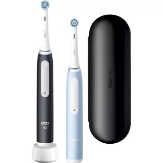 Oral-B iO Series 3 Duo fekete-kék elektromos fogkefe, 3 üzemmód, időzítő, nyomásérzékelő, tok, tokkal