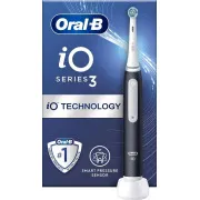 Oral-B iO Series 3 Matt Black elektromos fogkefe, mágneses, 3 üzemmóddal, nyomásérzékelővel