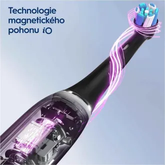 Oral-B iO Series 3 Matt Black elektromos fogkefe, mágneses, 3 üzemmóddal, nyomásérzékelővel - Felbontott Oral-B iO Series 3 Matt Black elektromos fogkefe, mágneses, 3 üzemmóddal, nyomásérzékelővel - Felbontott