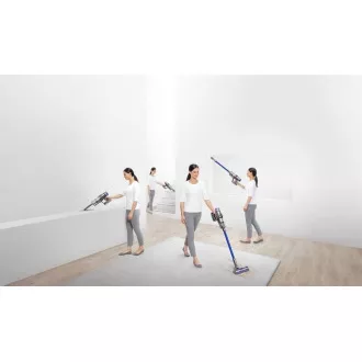 Dyson V11 Absolute vezeték nélküli porszívó, Li-Ion akkumulátor, LCD kijelző, 3 üzemmód, gyűjtőtartály, kék/ezüst színű - Felbontott