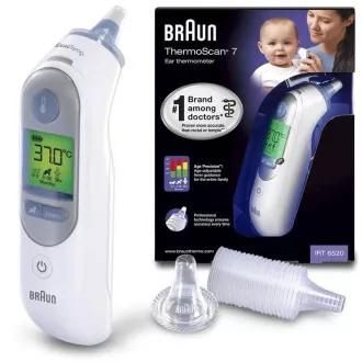 Braun IRT 6520 ThermoScan 7 érintésmentes hőmérő, digitális, fül, 9 mérés memóriával Braun IRT 6520 ThermoScan 7 érintésmentes hőmérő, digitális, fül, 9 mérés memóriával