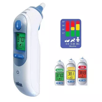 Braun IRT 6520 ThermoScan 7 érintésmentes hőmérő, digitális, fül, 9 mérés memóriával Braun IRT 6520 ThermoScan 7 érintésmentes hőmérő, digitális, fül, 9 mérés memóriával