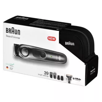 Braun BT7940 szakállvágó, 0,5-20 mm, újratölthető, 4 tartozék Gillette, szürke Braun BT7940 szakállvágó, 0,5-20 mm, újratölthető, 4 tartozék Gillette, szürke