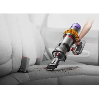 Dyson V15 Detect Absolute 2023, porszívó, 14 ciklon, 240 AW, teljes gépi szűrés, akár 60 percig, sárga / szürke színben Dyson V15 Detect Absolute 2023, porszívó, 14 ciklon, 240 AW, teljes gépi szűrés, akár 60 percig, sárga / szürke színben