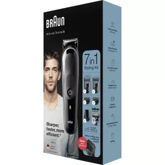 Braun Multigroomer 5 MGK5355 7in1 szakáll- és szőrtrimmer, 13x hosszbeállítás, Gillette Braun Multigroomer 5 MGK5355 7in1 szakáll- és szőrtrimmer, 13x hosszbeállítás, Gillette