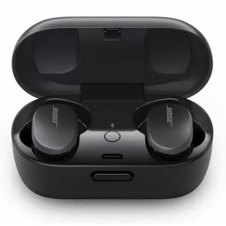 Bose QuietComfort fülhallgató vezeték nélküli fejhallgató, True Wireless, IPX4, érintésvezérlés, StayHear technológia, Fekete