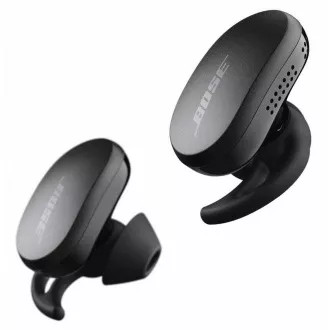 Bose QuietComfort fülhallgató vezeték nélküli fejhallgató, True Wireless, IPX4, érintésvezérlés, StayHear technológia, Fekete