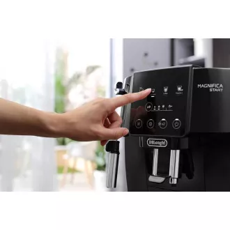 DeLonghi ECAM 220.21.B Magnifica Start automata kávéfőző, 1450 W, 15 bar, beépített daráló, gőzfúvóka, fekete színű