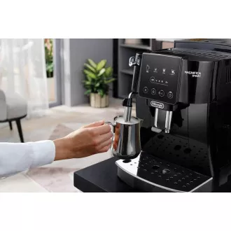 DeLonghi ECAM 220.21.B Magnifica Start automata kávéfőző, 1450 W, 15 bar, beépített daráló, gőzfúvóka, fekete színű