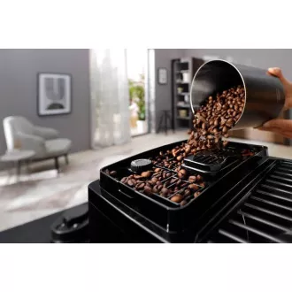 DeLonghi ECAM 220.21.B Magnifica Start automata kávéfőző, 1450 W, 15 bar, beépített daráló, gőzfúvóka, fekete színű