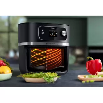 Philips 7000 Series Airfryer Combi XXL Connected HD9880/90 forrólevegős fritőz, 2200 W, Wi-Fi, automatikus programok