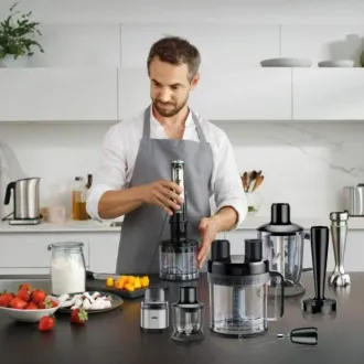 Braun MultiQuick 9 MQ9135XI botmixer, 1200 W, ActiveBlade, fokozatmentes sebességszabályozás, SmartSpeed - Felbontott