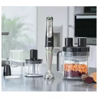 Braun MQ9195XLI botmixer, 1200 W, ActiveBlade, fokozatmentes sebességszabályozás, SmartSpeed, széleskörű tartozékok