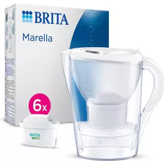 Brita Marella Cool fehér 6 Maxtra Pro All-In-1 szűrő vízforraló, 2, 4 l, szűrőcsere-jelzővel, 6x szűrőbetéttel Brita Marella Cool fehér 6 Maxtra Pro All-In-1 szűrő vízforraló, 2, 4 l, szűrőcsere-jelzővel, 6x szűrőbetéttel