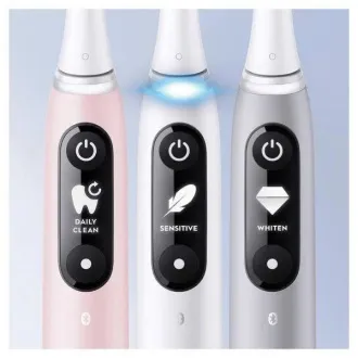 Oral-B iO Series 6s elektromos fogkefe, időzítő, nyomásérzékelő, 5 program, Oral-B alkalmazás, fehér színű Oral-B iO Series 6s elektromos fogkefe, időzítő, nyomásérzékelő, 5 program, Oral-B alkalmazás, fehér színű