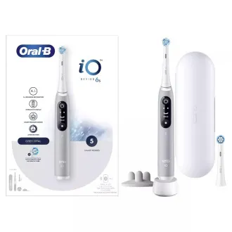 Oral-B iO Series 6s elektromos fogkefe, időzítő, nyomásérzékelő, 5 program, Oral-B alkalmazás, szürke színű Oral-B iO Series 6s elektromos fogkefe, időzítő, nyomásérzékelő, 5 program, Oral-B alkalmazás, szürke színű