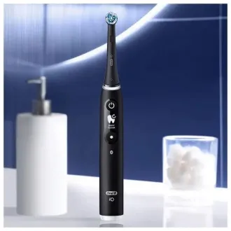 Oral-B iO Series 6s elektromos fogkefe, időzítő, nyomásérzékelő, 5 program, Oral-B applikáció, fekete színű Oral-B iO Series 6s elektromos fogkefe, időzítő, nyomásérzékelő, 5 program, Oral-B applikáció, fekete színű