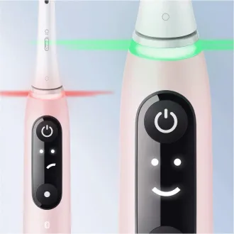 Oral-B iO Series 6s elektromos fogkefe, időzítő, nyomásérzékelő, 5 program, Oral-B applikáció, rózsaszínű